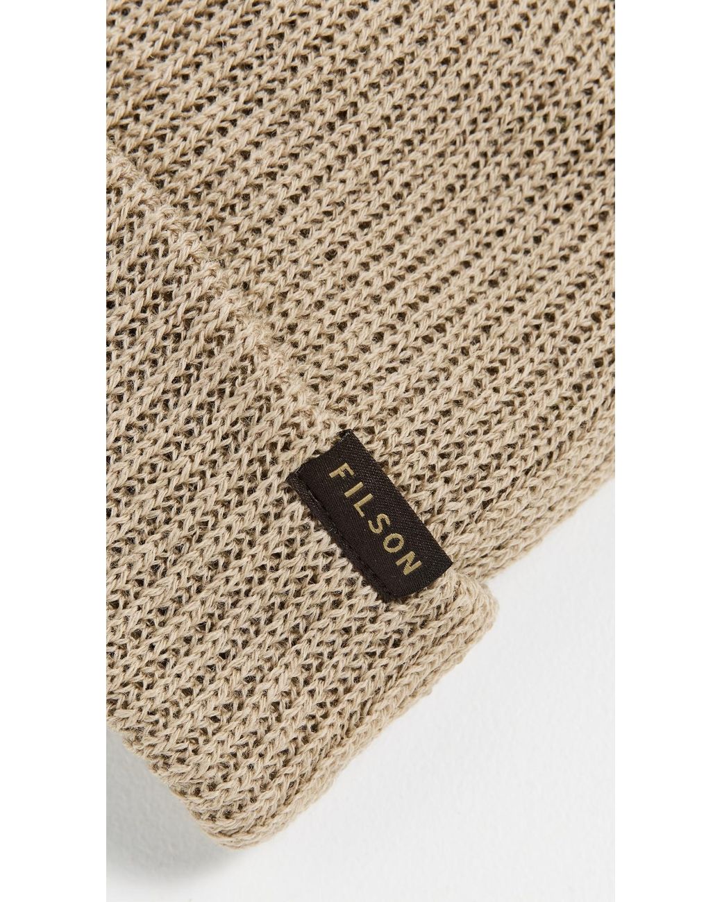 Filson Natural Knit Watch Cap Beanie for men