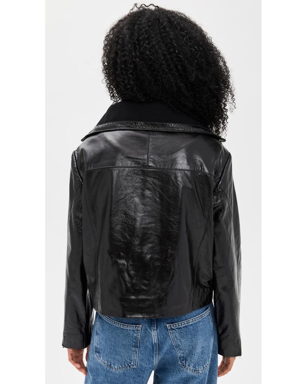 Ba&sh Black Bernie Leather Jacket