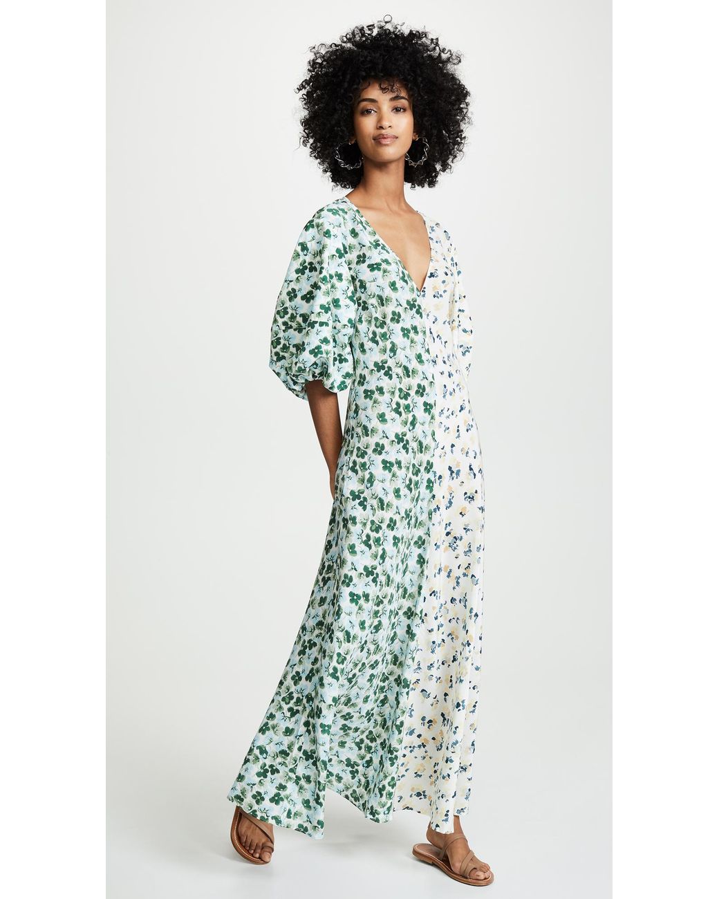 Lee mathews puff sleeve dress hotsell