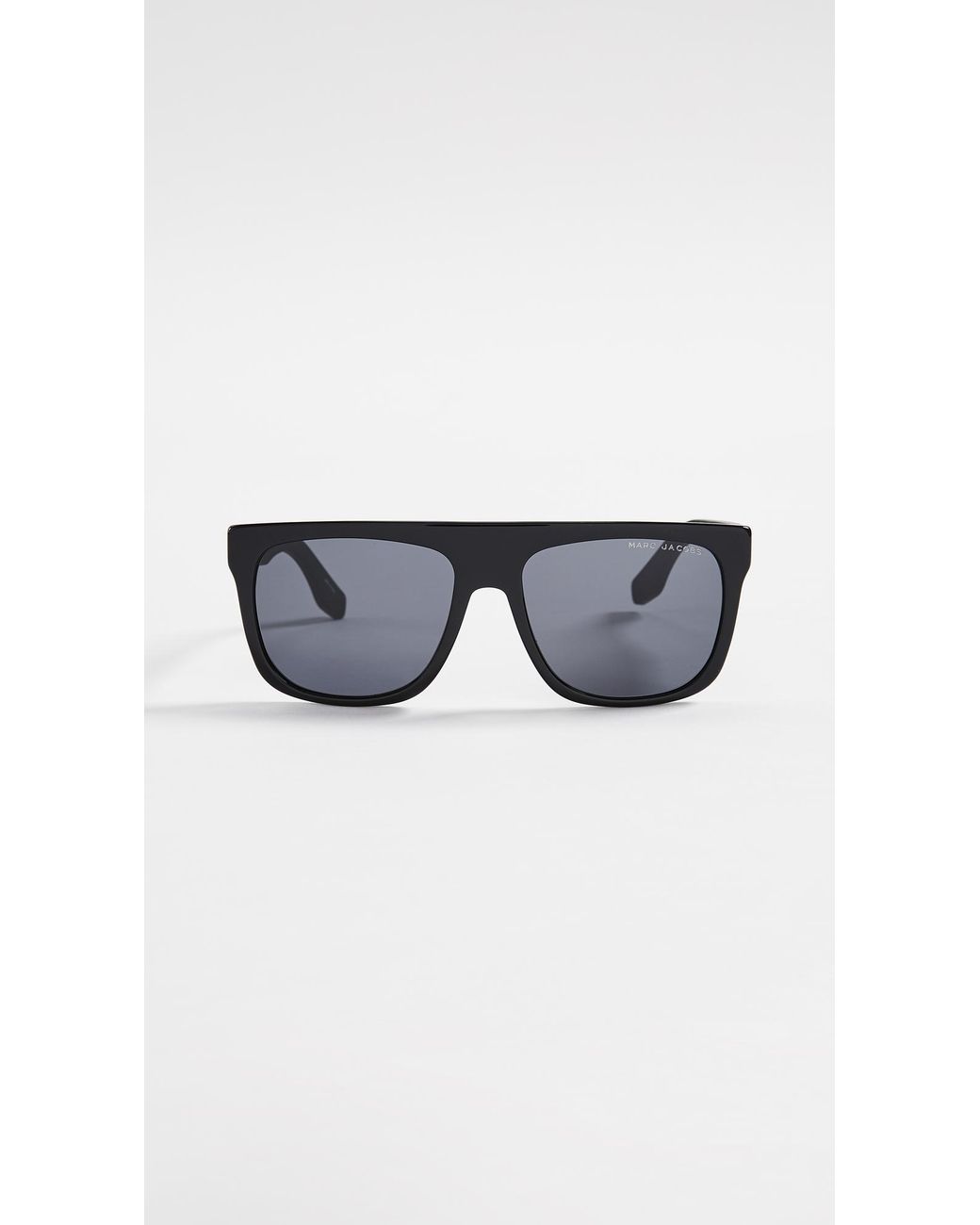 Marc Jacobs Sport Flat Top Sunglasses in Black | Lyst