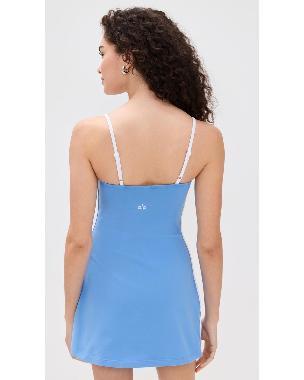 Alo Yoga Airbrush Streamlined Dress in Blue | Lyst