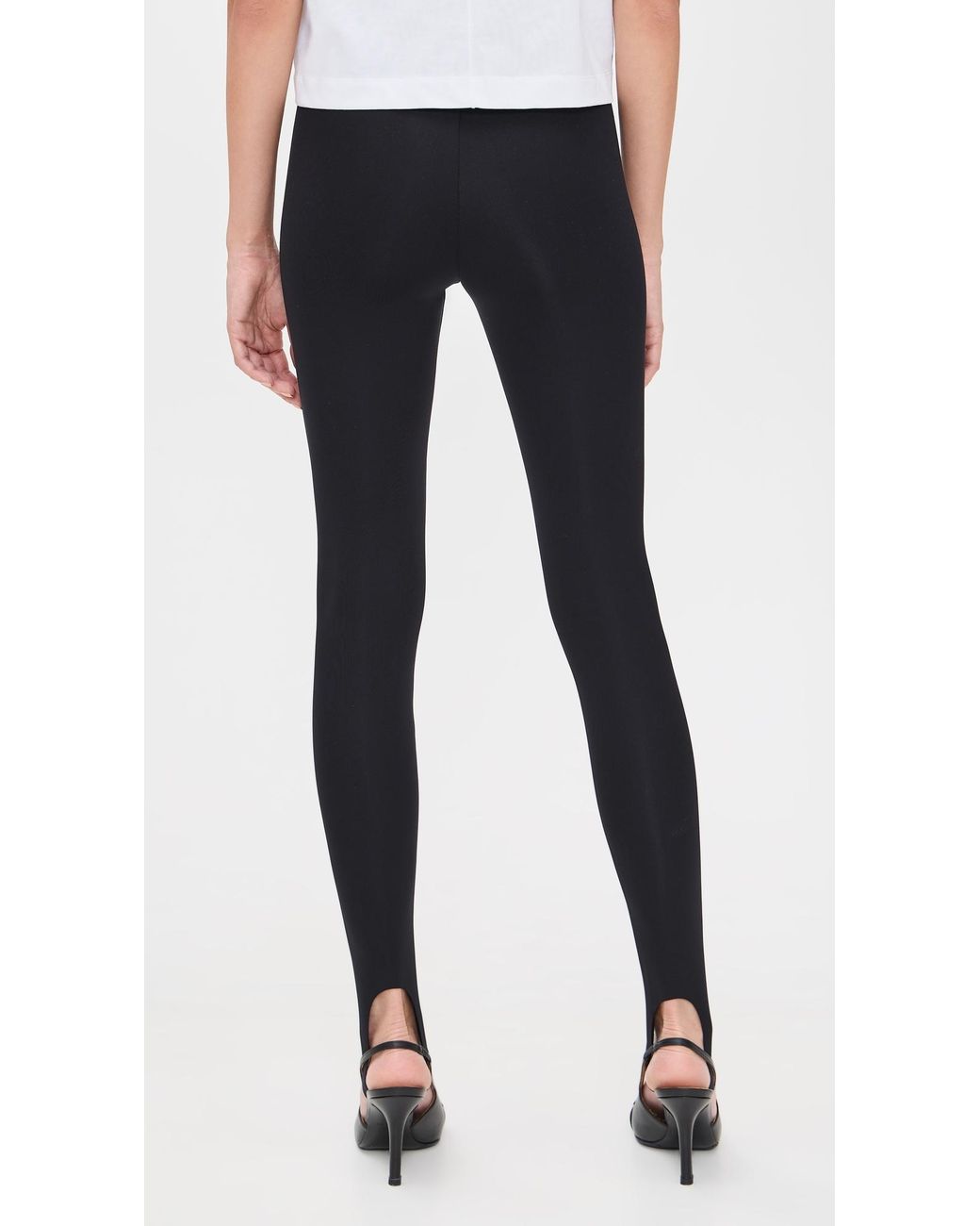 Commando Blue Neoprene Stirrup Leggings