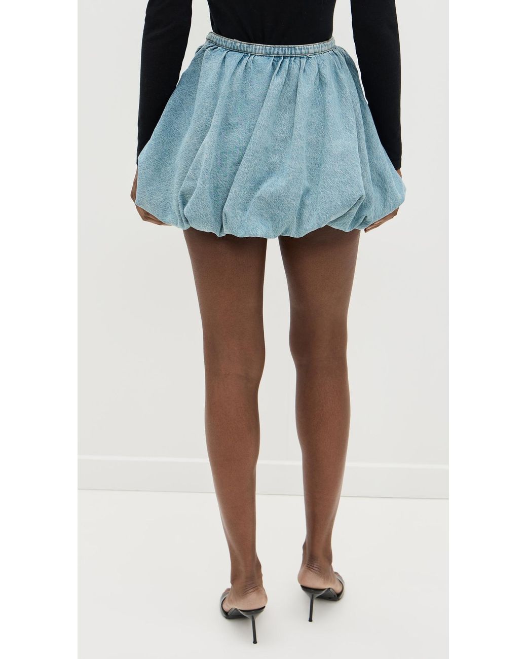 ROTATE BIRGER CHRISTENSEN Denim Balloon Skirt in Blue | Lyst