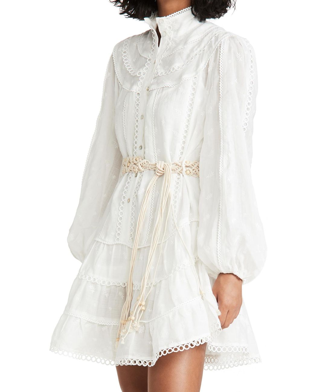 Tigerlily Hanae Mini Dress in White | Lyst