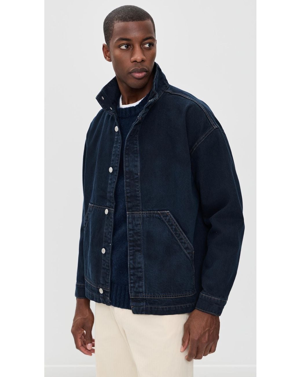 Warp & Weft Blue Cdmx Jacket for men