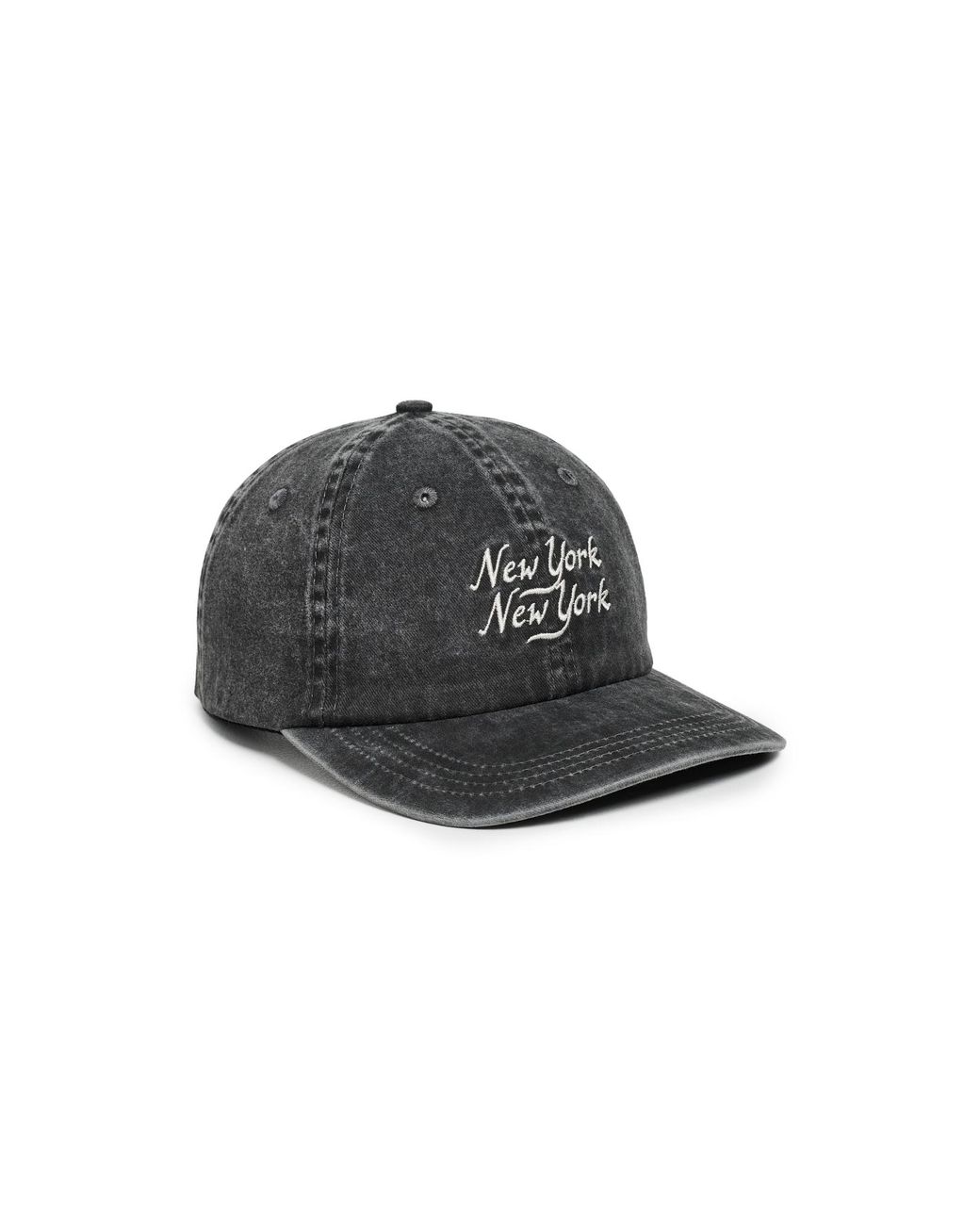 Corridor NYC Black Washed Script Cap for men