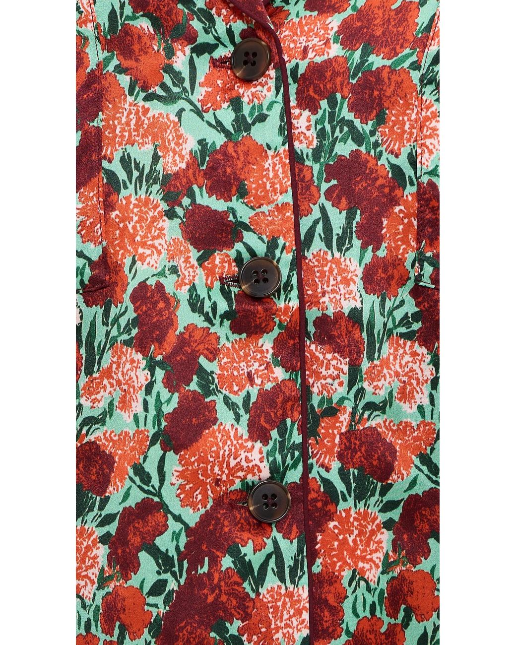 Hunter Bell Red Roxy Silk Top