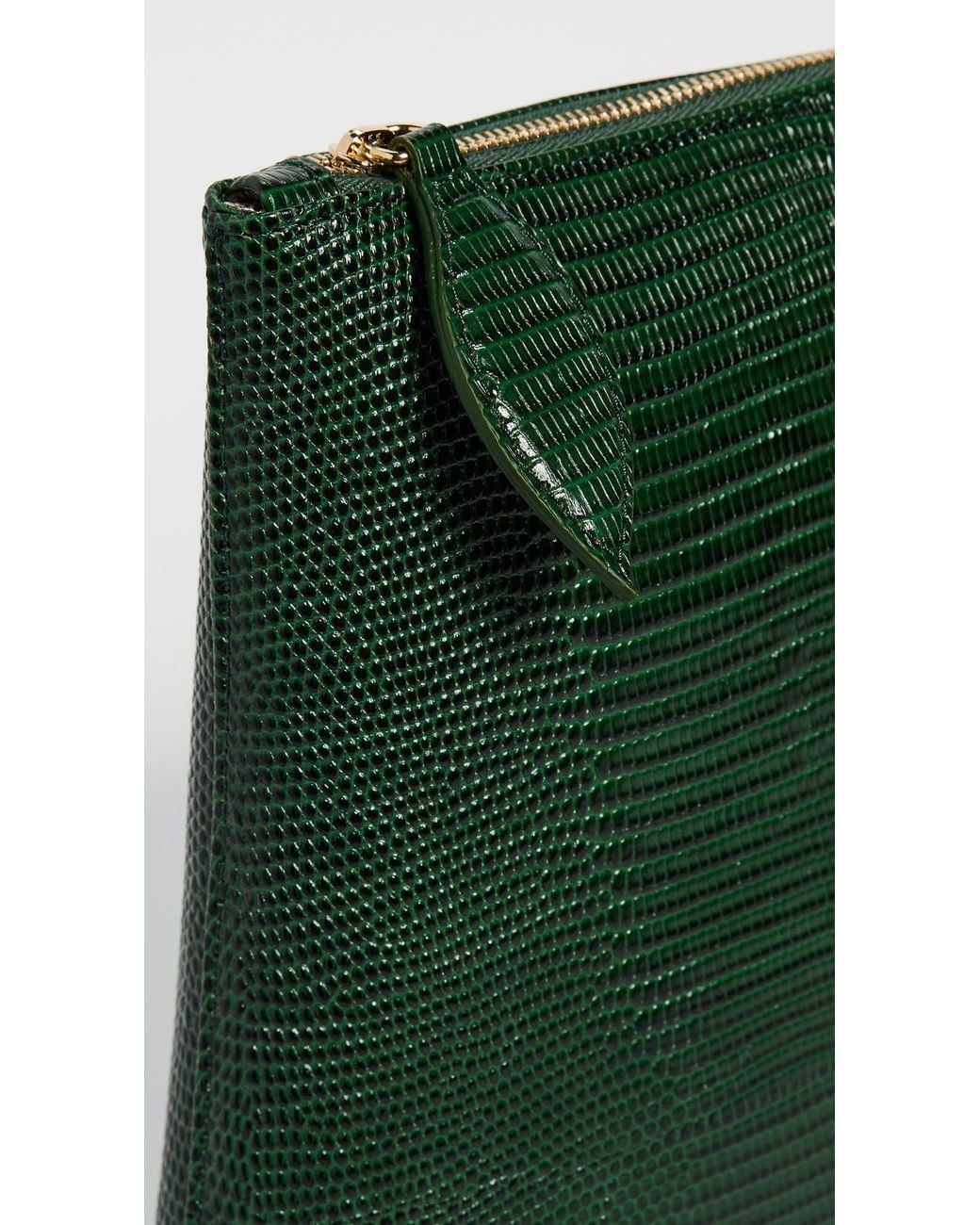 Liffner Green Zip Clutch