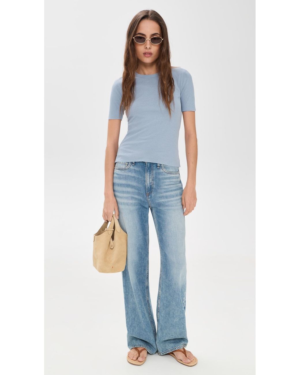 B Sides Blue Double Tee
