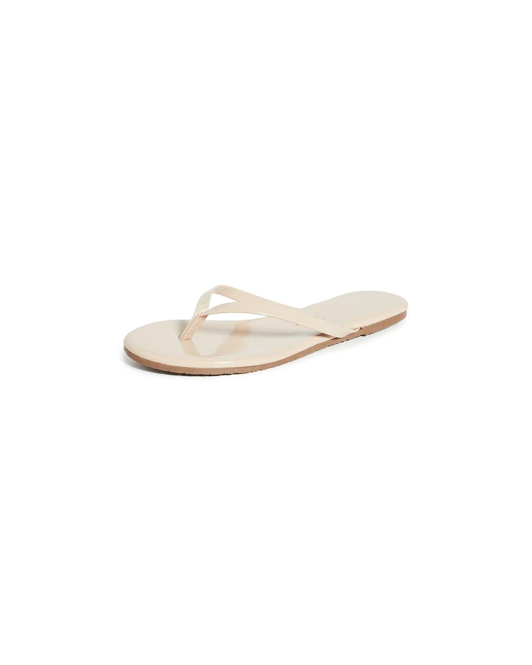 TKEES White Foundations Gloss Flip Flops