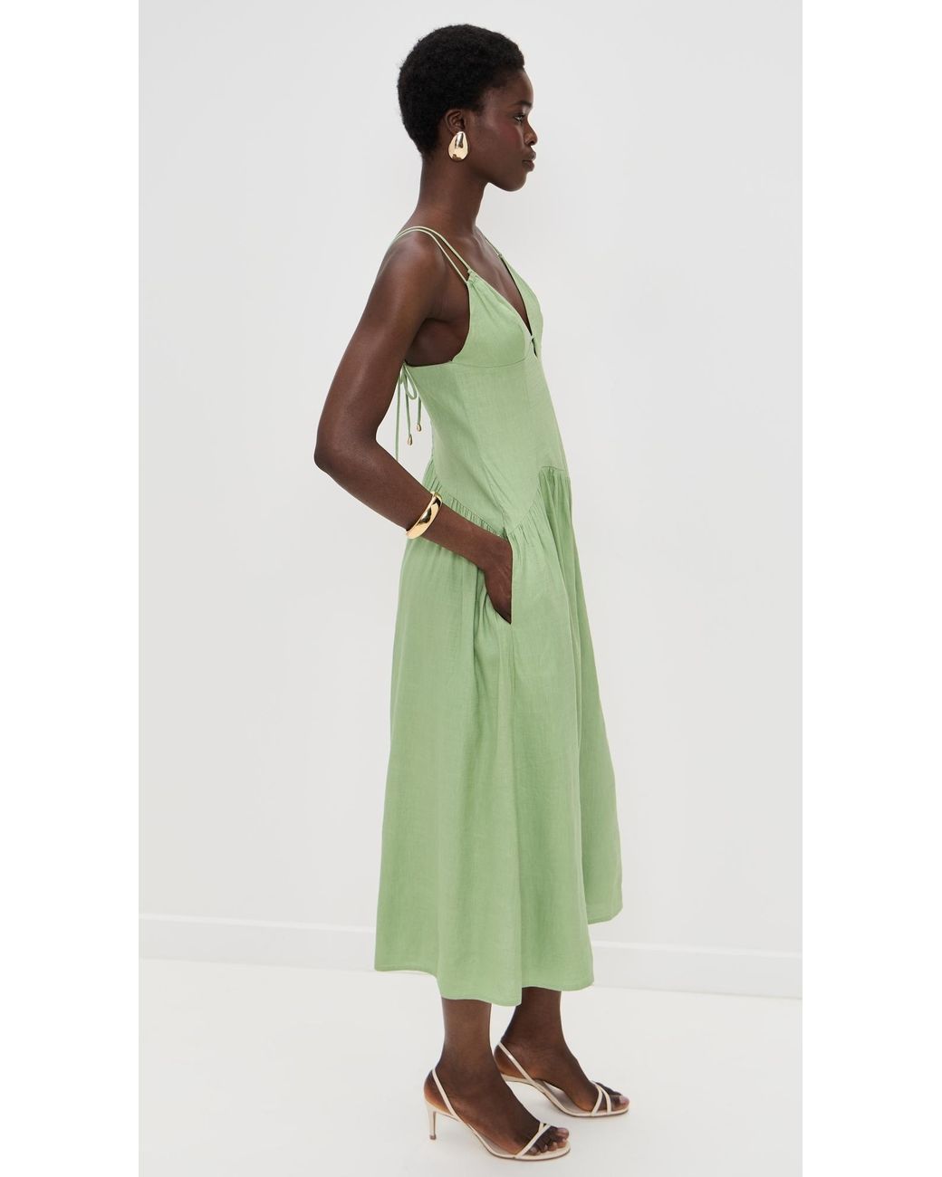 Cult Gaia Darcey Dress in Green | Lyst Canada