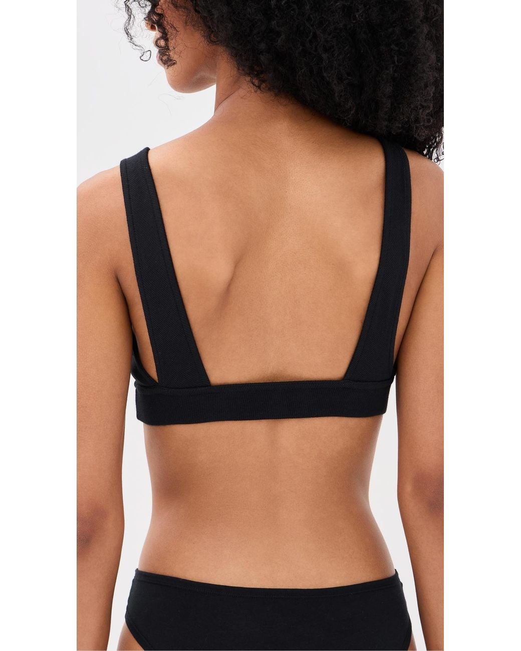 Commando Black Better Than Basic Rib Bralette