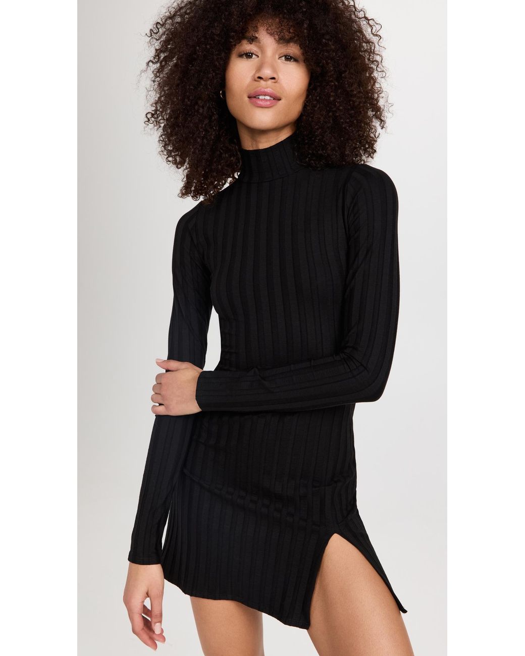 Reformation Libra Knit Dress in Black Lyst