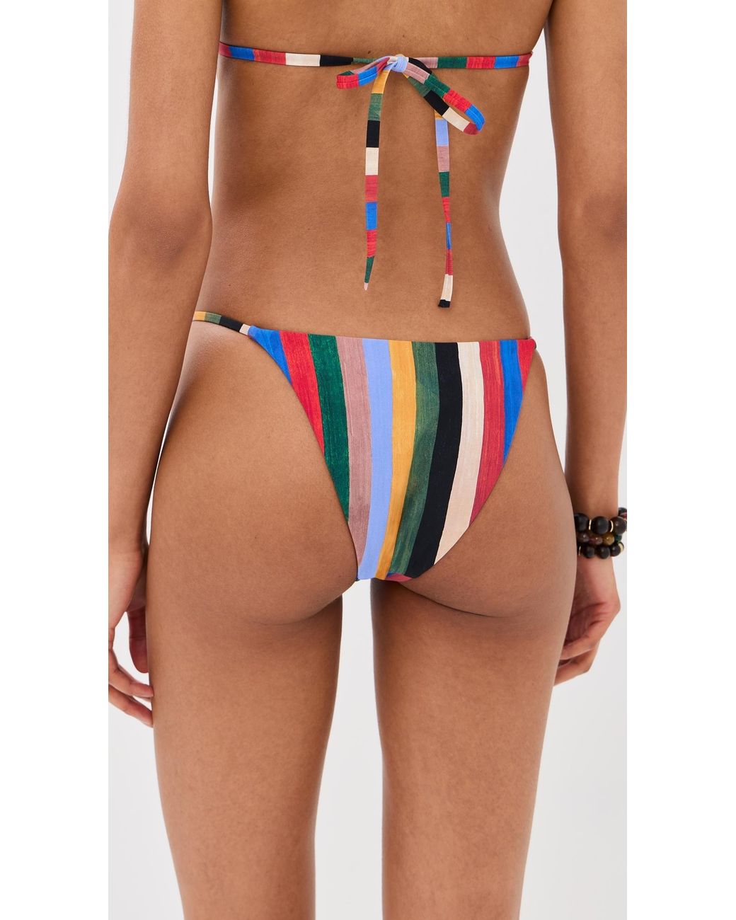 Staud Blue Sisley Bikini Bottoms