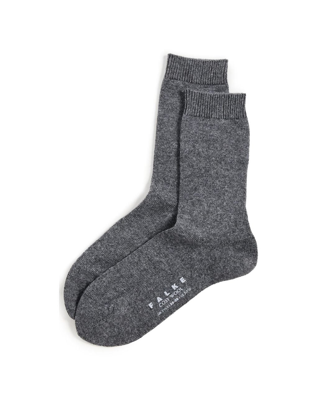 Falke Gray Cozy Wool Socks