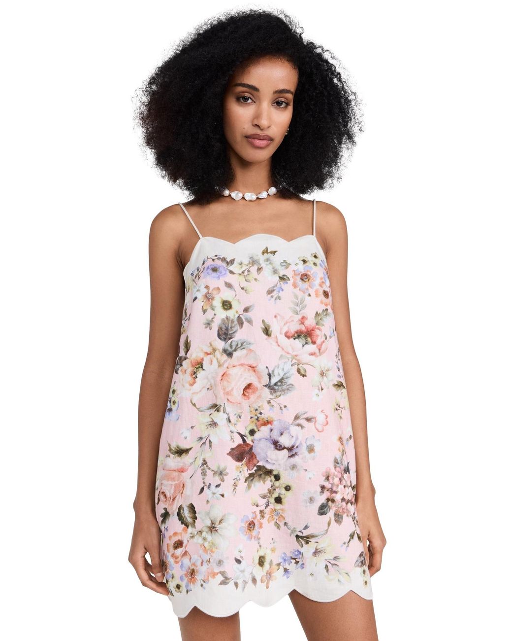 Zimmermann Acacia Scallop Mini Dress | Lyst