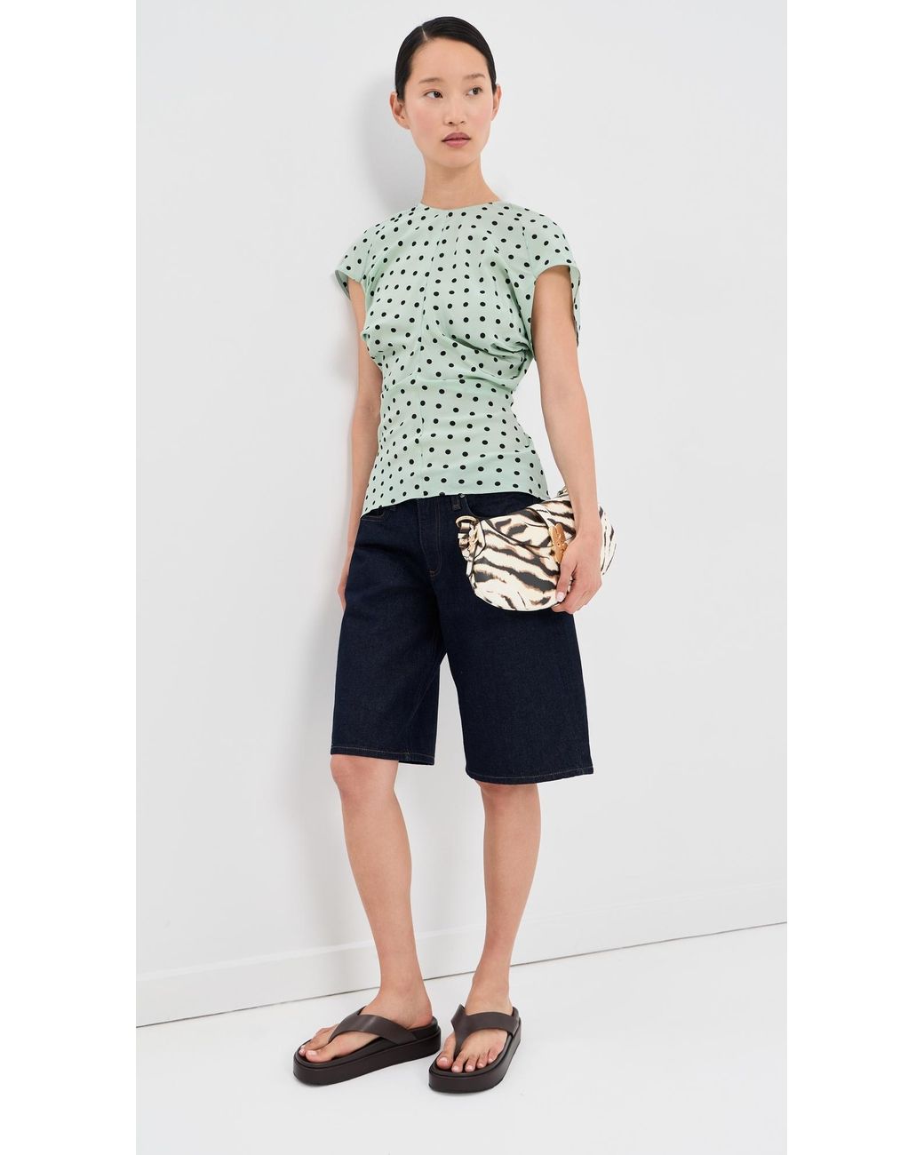 Marni Multicolor Polka Dot Blouse