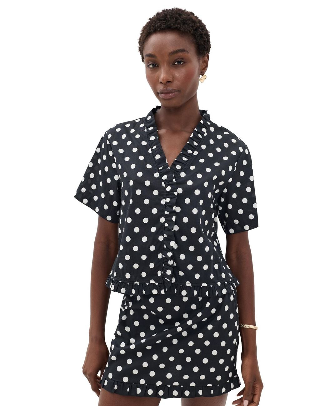 Vrg Grl Black Piper Top