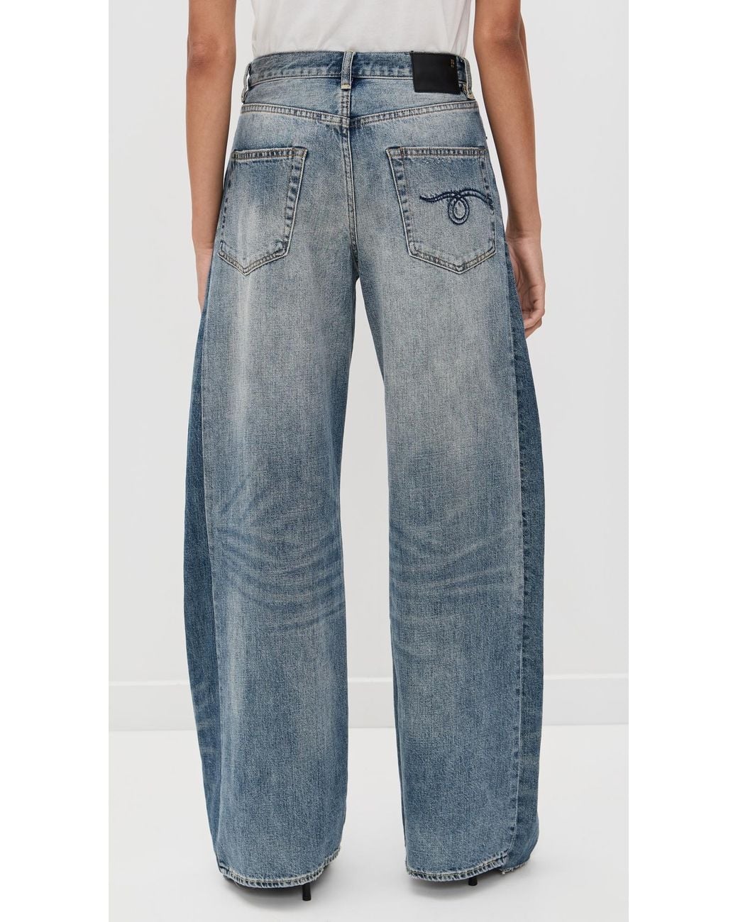 R13 Insert D'Arcy Loose Jeans in Blue | Lyst