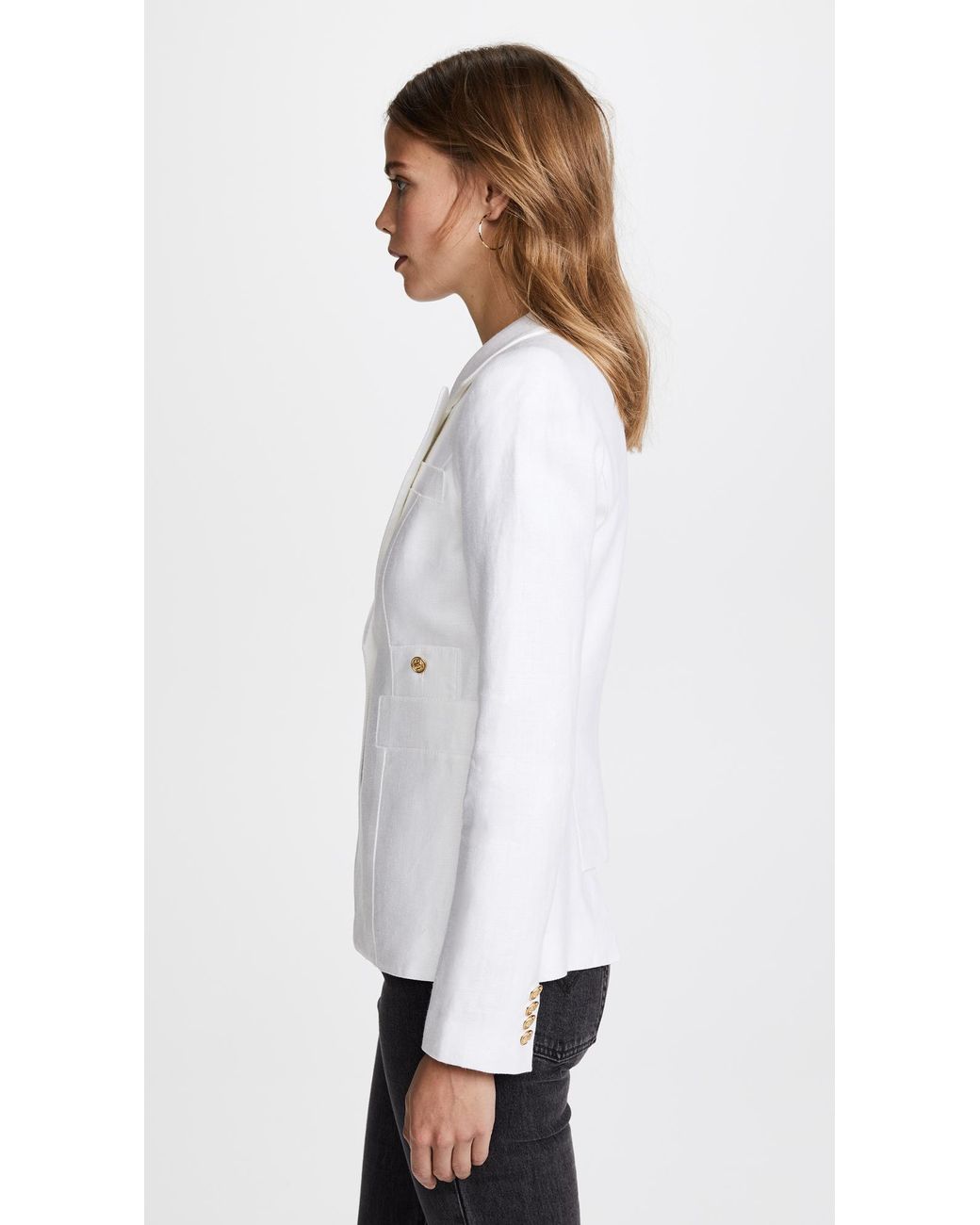 smythe white blazer