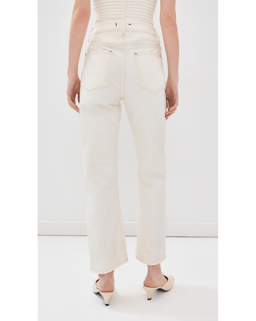 OSSOU White Drift Jeans