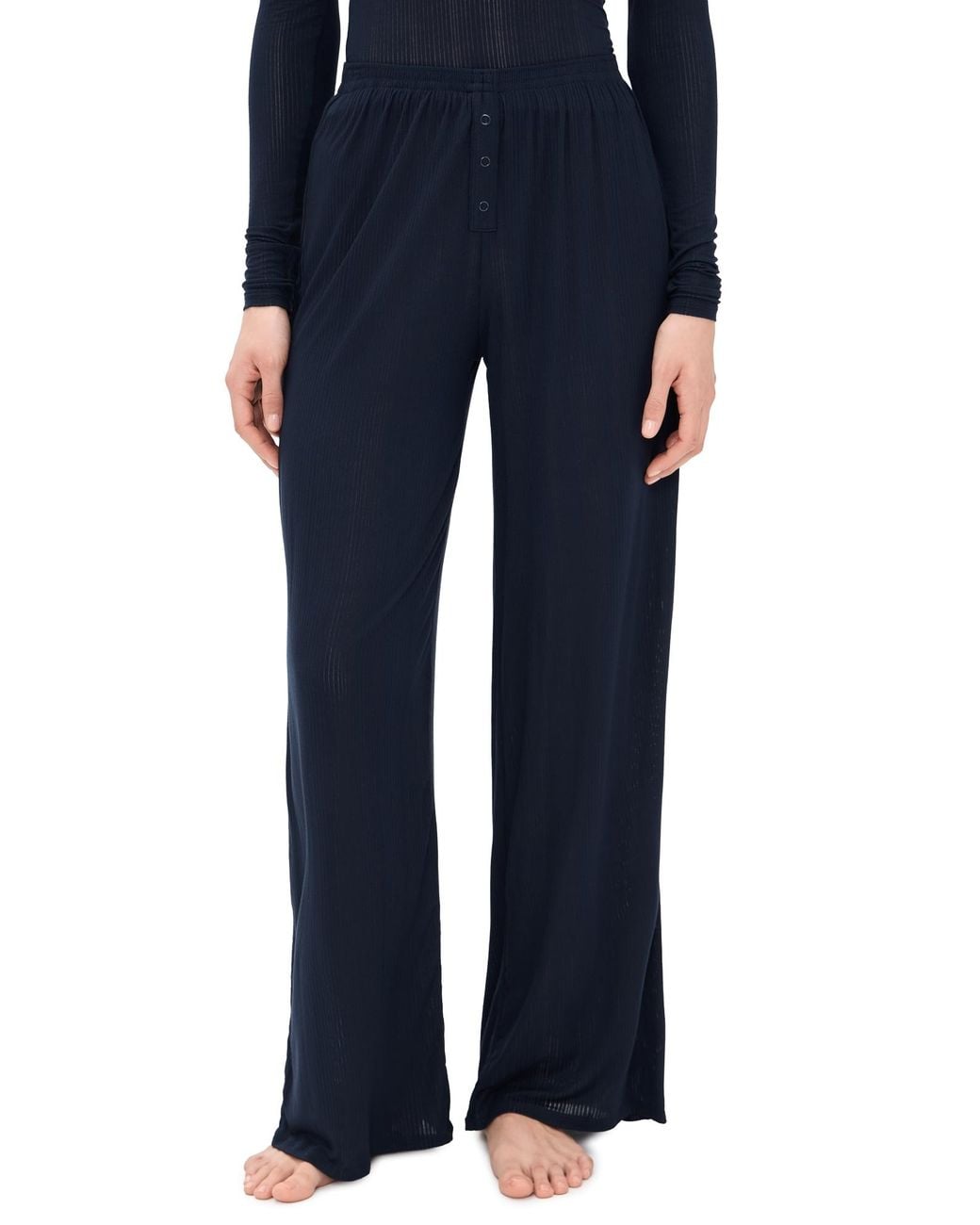 NEGATIVE Blue Whipped Track Pants