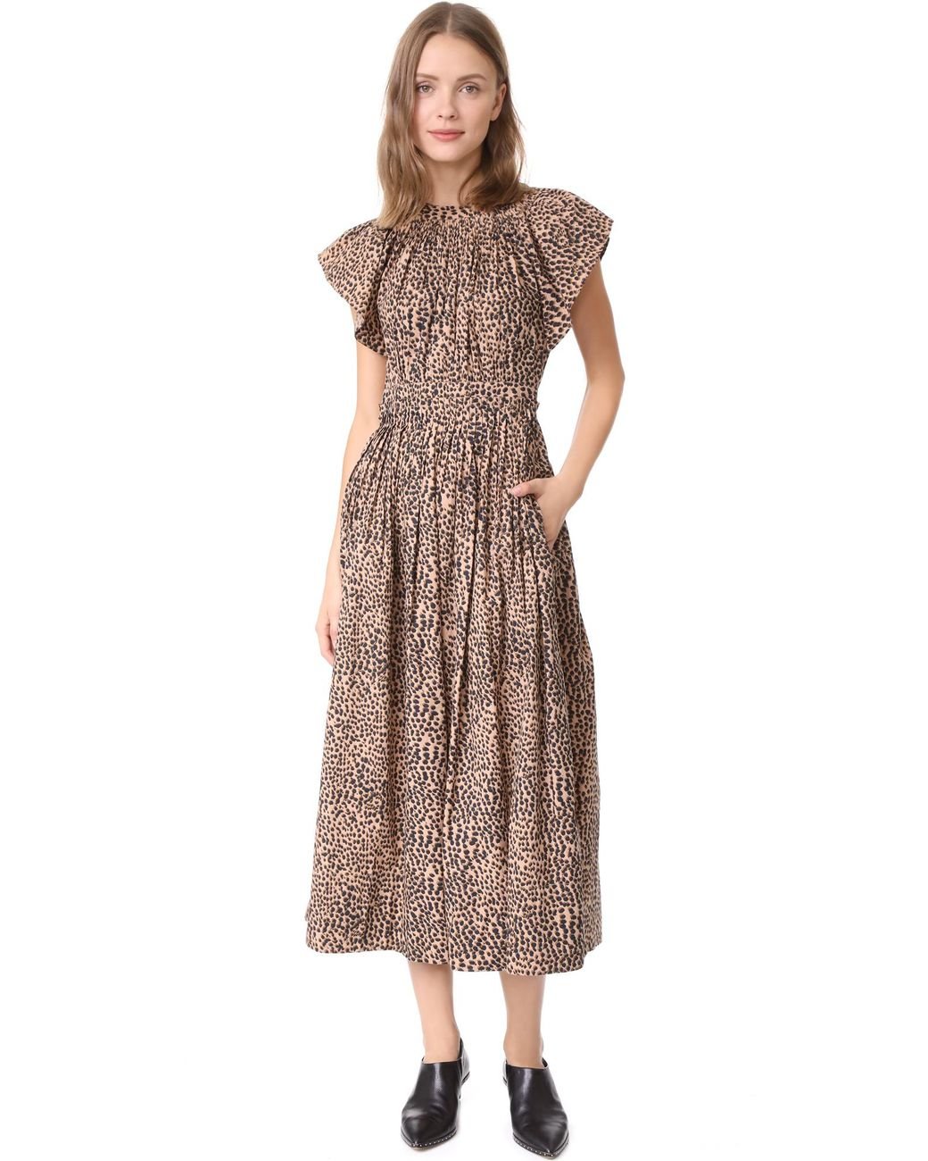 Ulla johnson leopard clearance dress