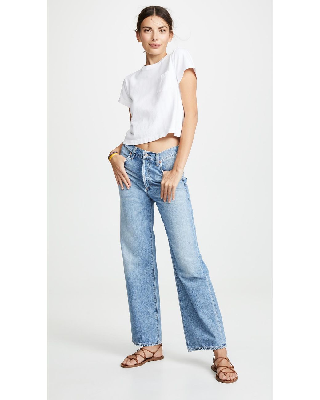 Citizens of Humanity Flavie Trouser Jeans in Blue | Lyst