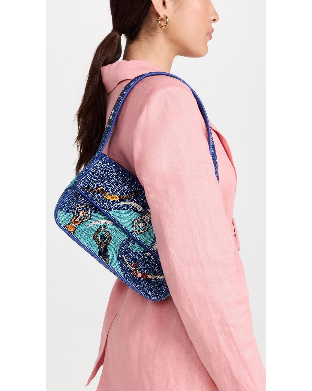 Staud Blue Tommy Bag
