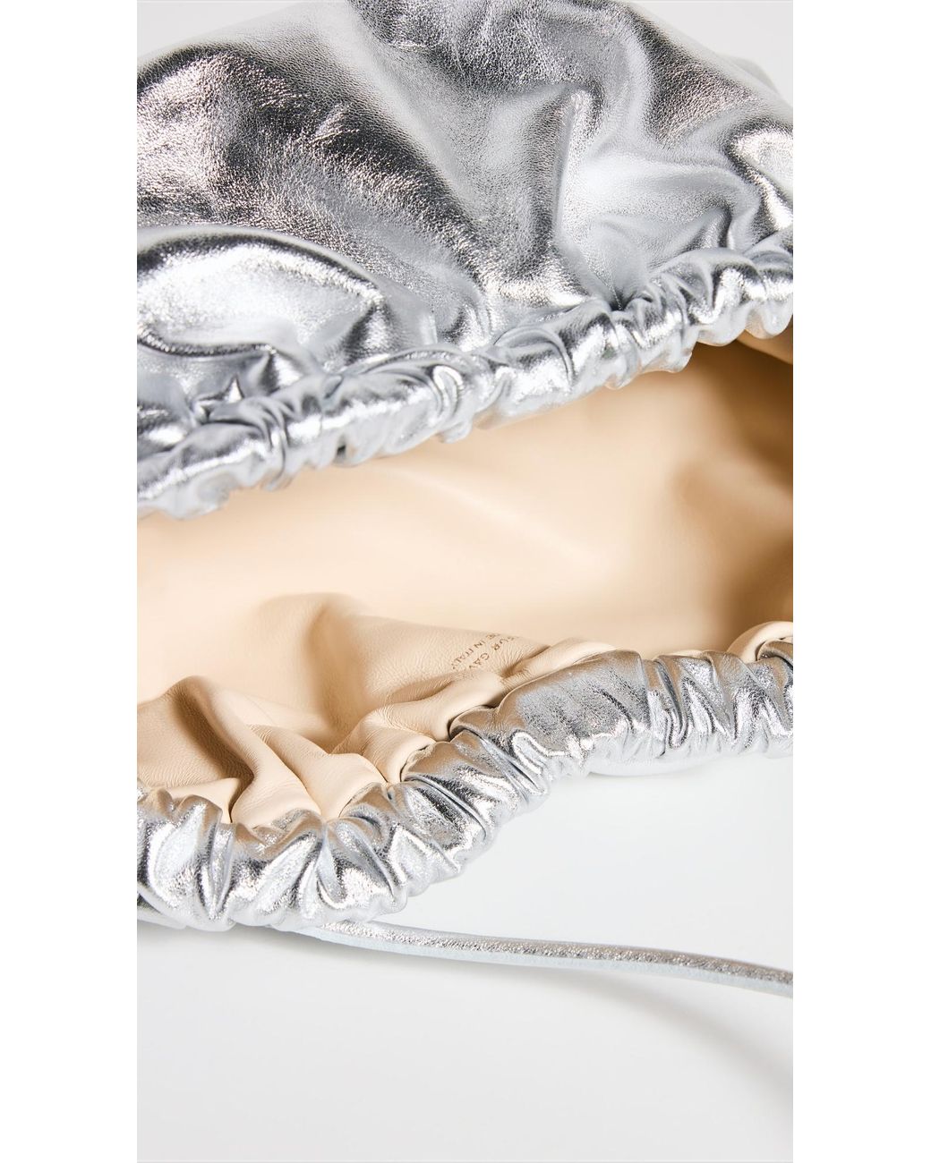 Mansur Gavriel Metallic Mini Cloud Clutch