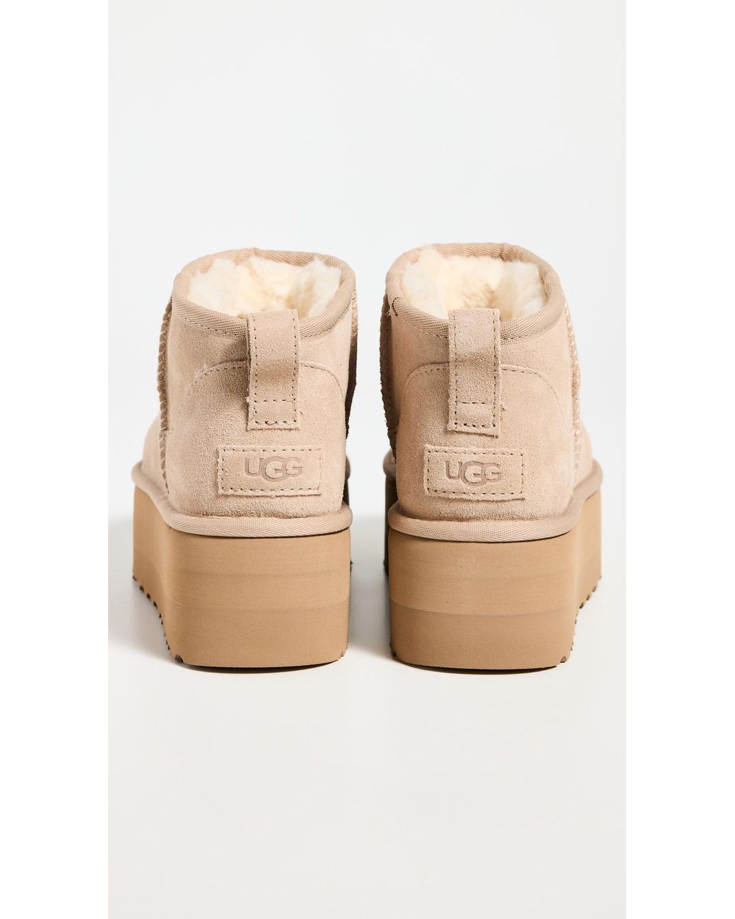 Ugg Natural Classic Ultra Mini Platform Boots