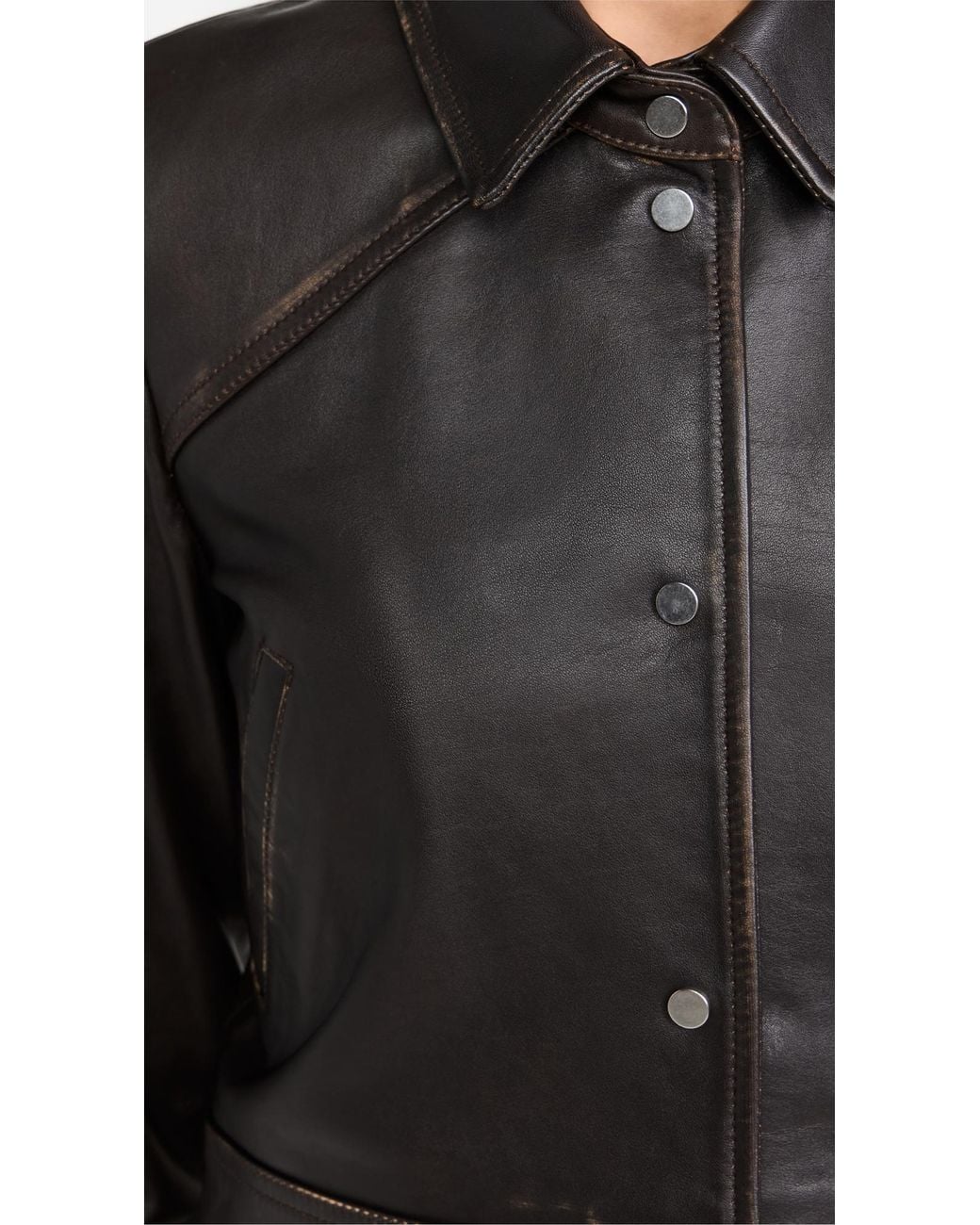 IRO Black Demet Leather Jacket