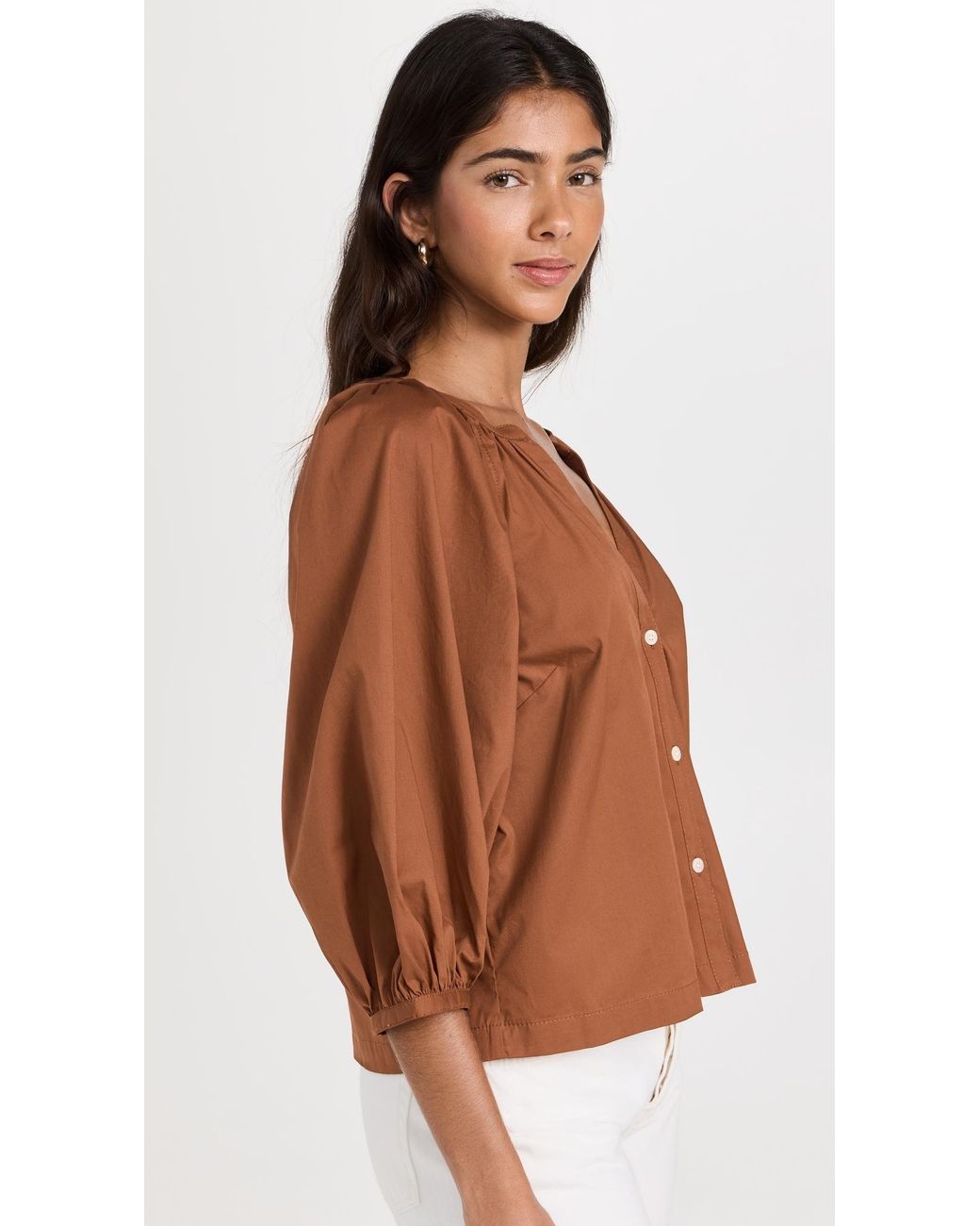 Staud Brown New Dill Top