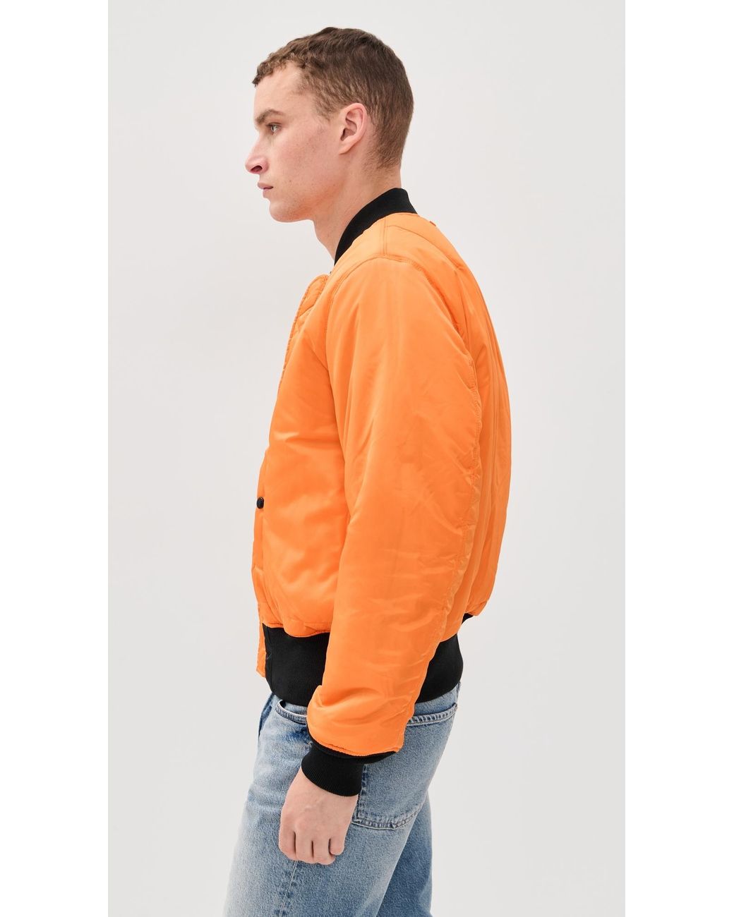 Alpha Industries Black Ma-1 Heritage Fit Flight Jacket for men
