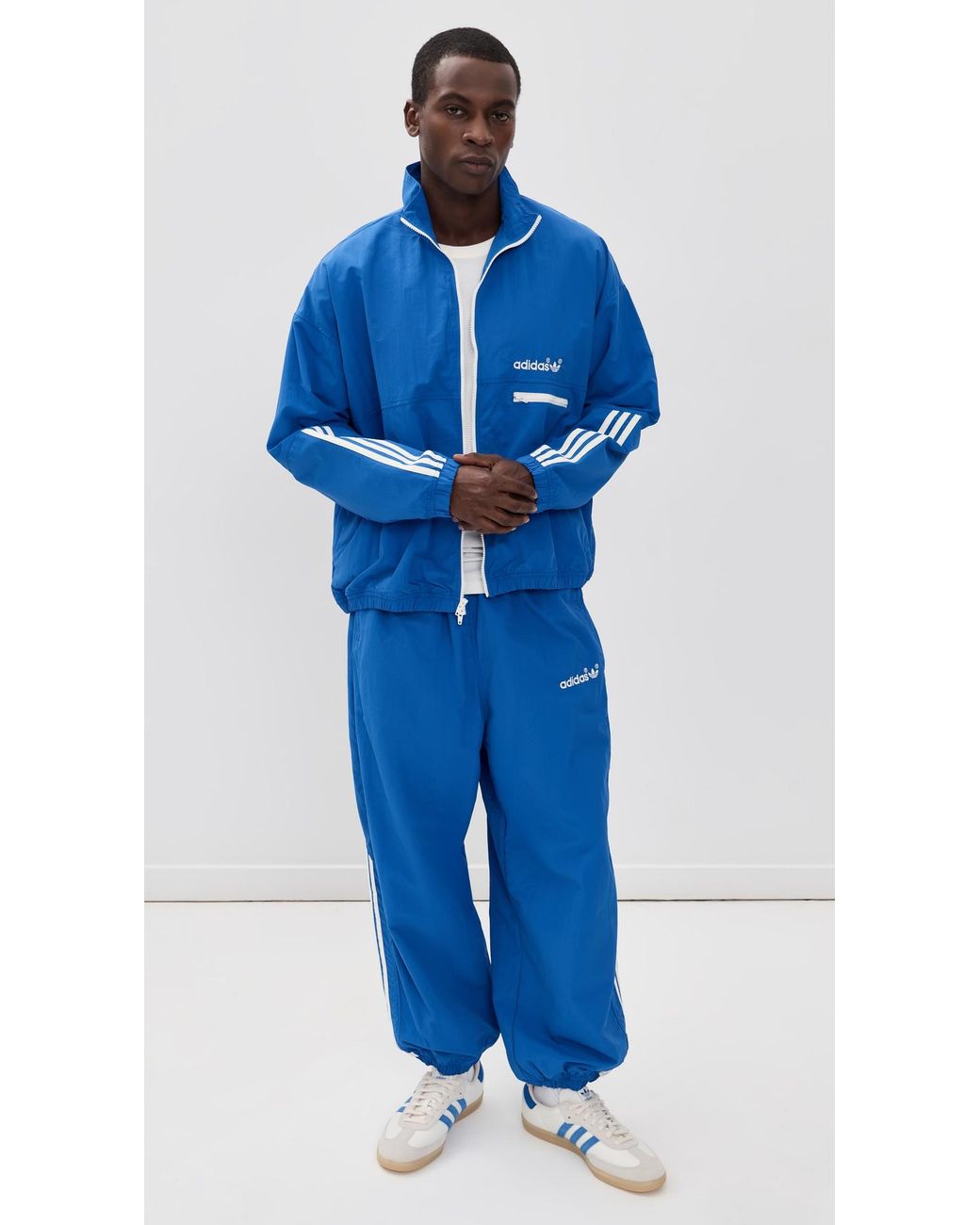 Adidas Blue Woven Wind Jacket for men