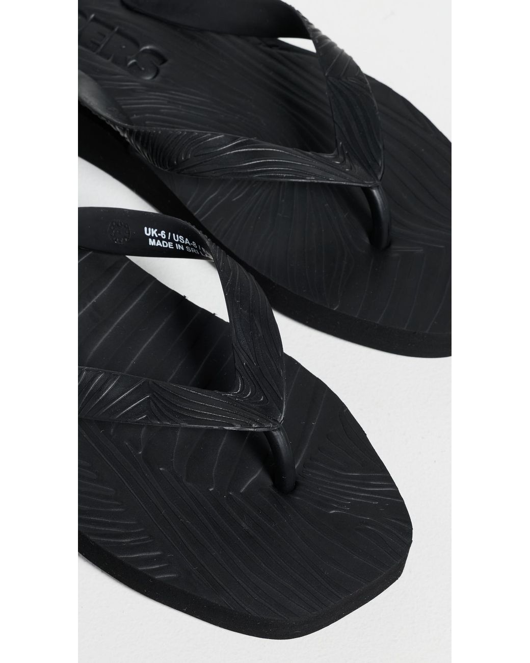 Sleeper Black Platform Flip Flops