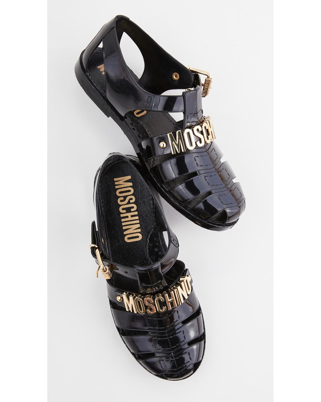 moschino jelly shoes