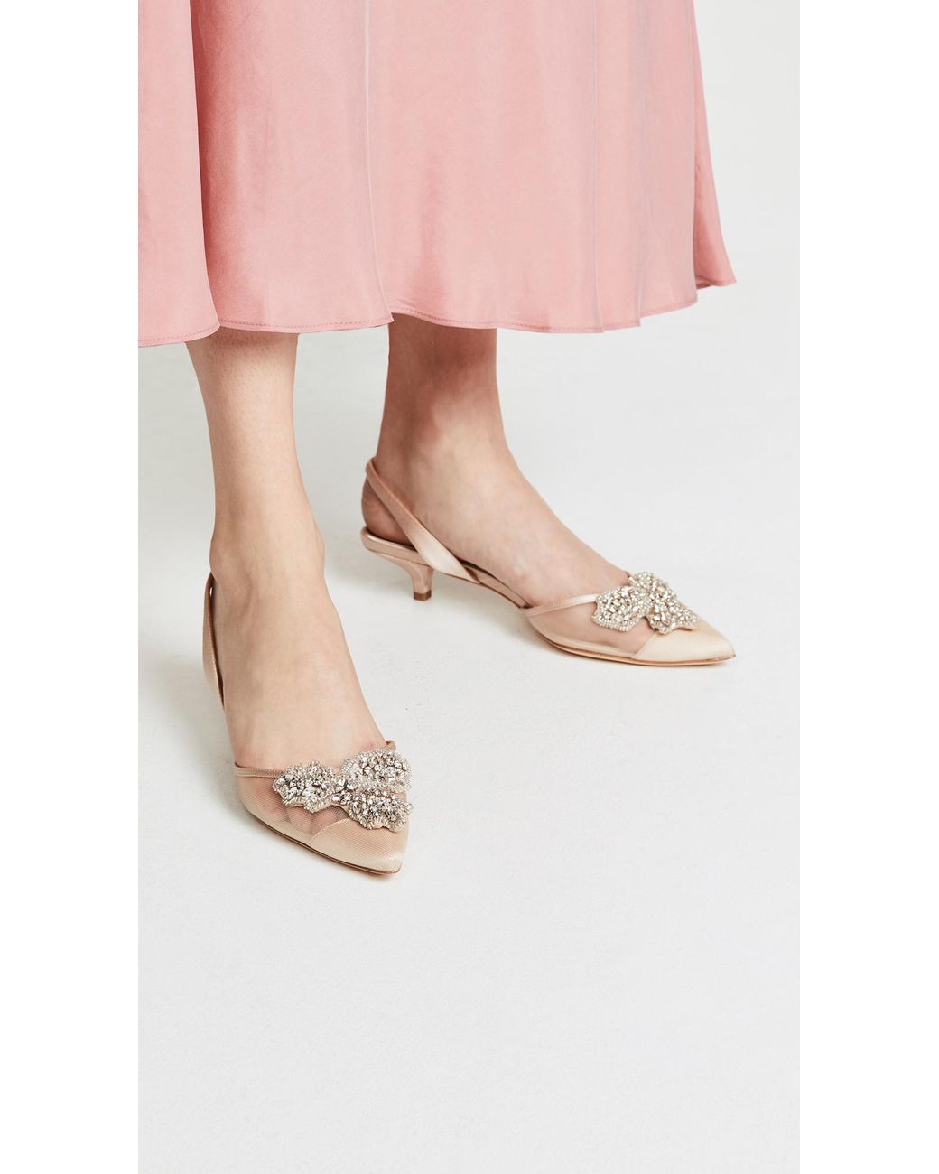 Badgley Mischka Vera Pointed Toe Slingback Pumps Lyst