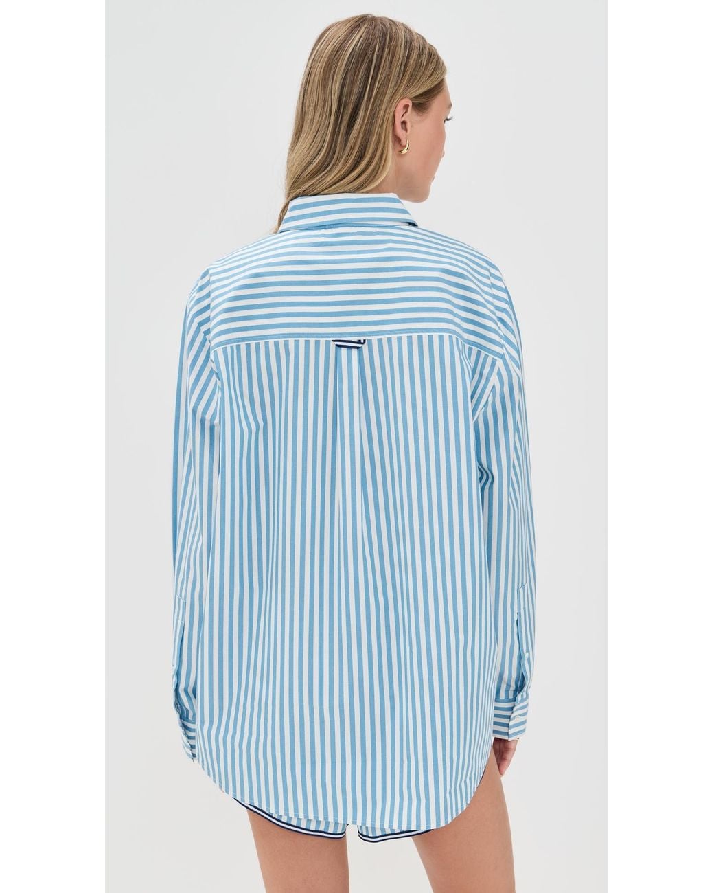 Solid & Striped Blue The Avril Button Down