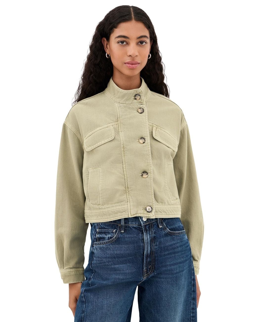 Ba&sh Blue Rallo Jacket