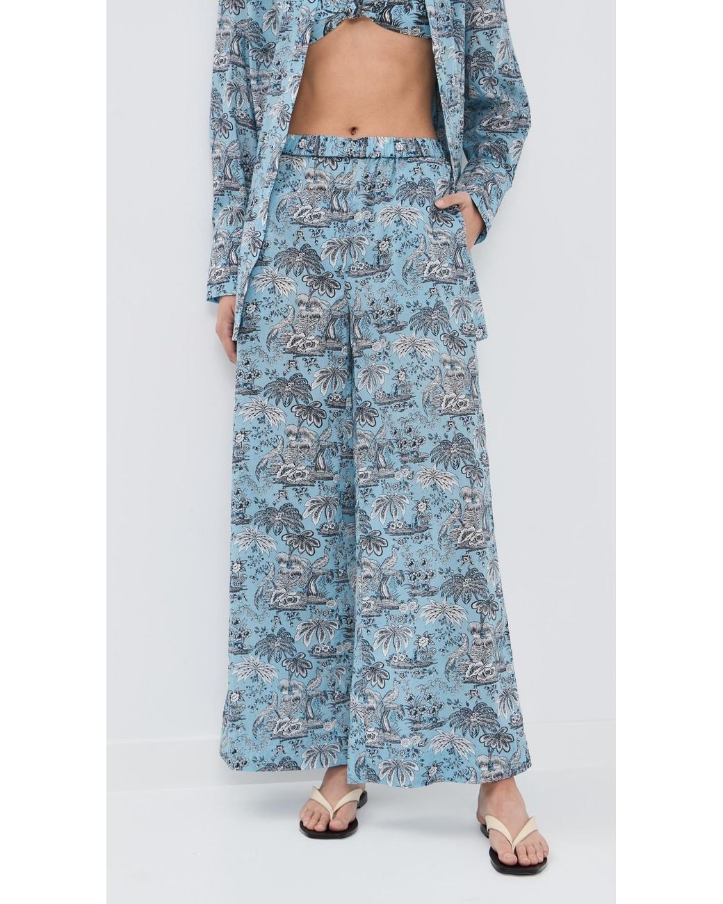 Staud Blue Marza Pants