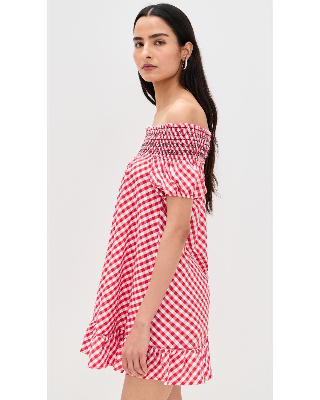 Frankie's Bikinis Ruby Poplin Minidress in Pink | Lyst Canada
