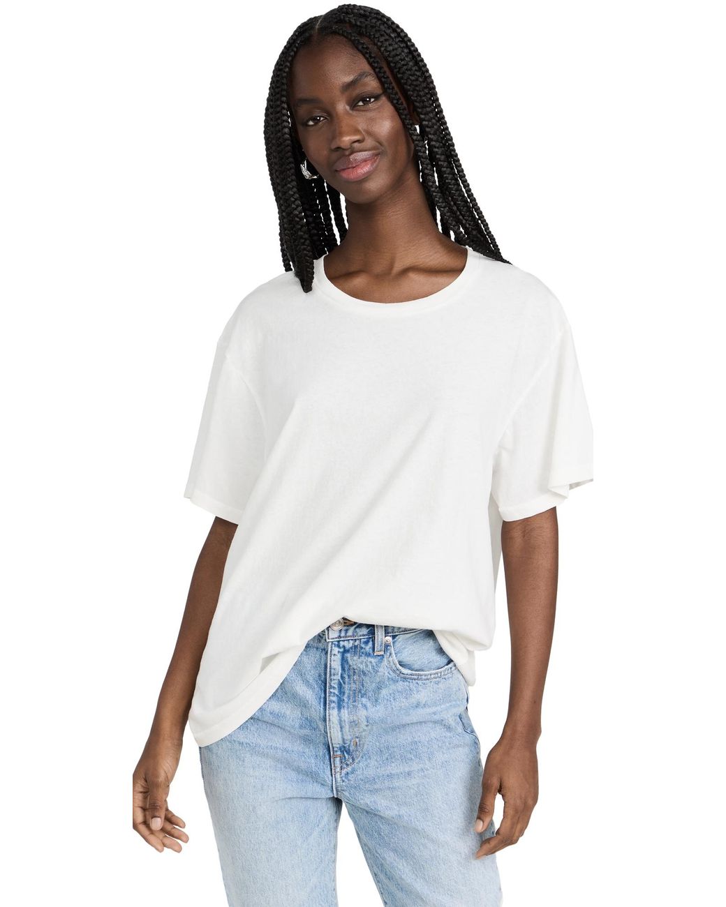 SLVRLAKE Denim White Oversize Tee