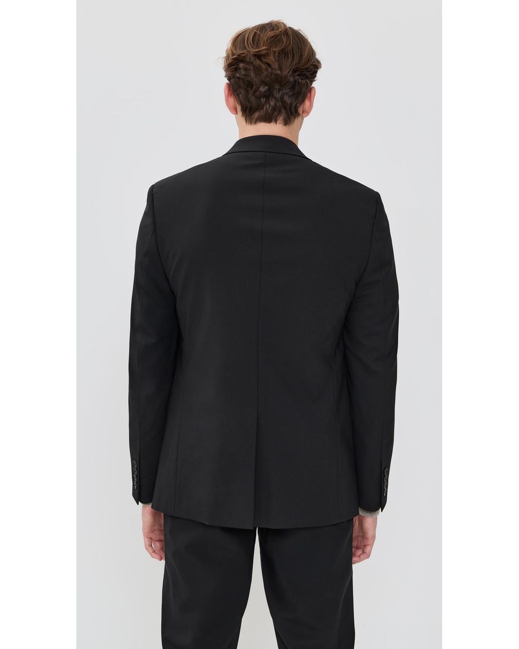 Theory Black Chambers Stretch Wool Blazer for men