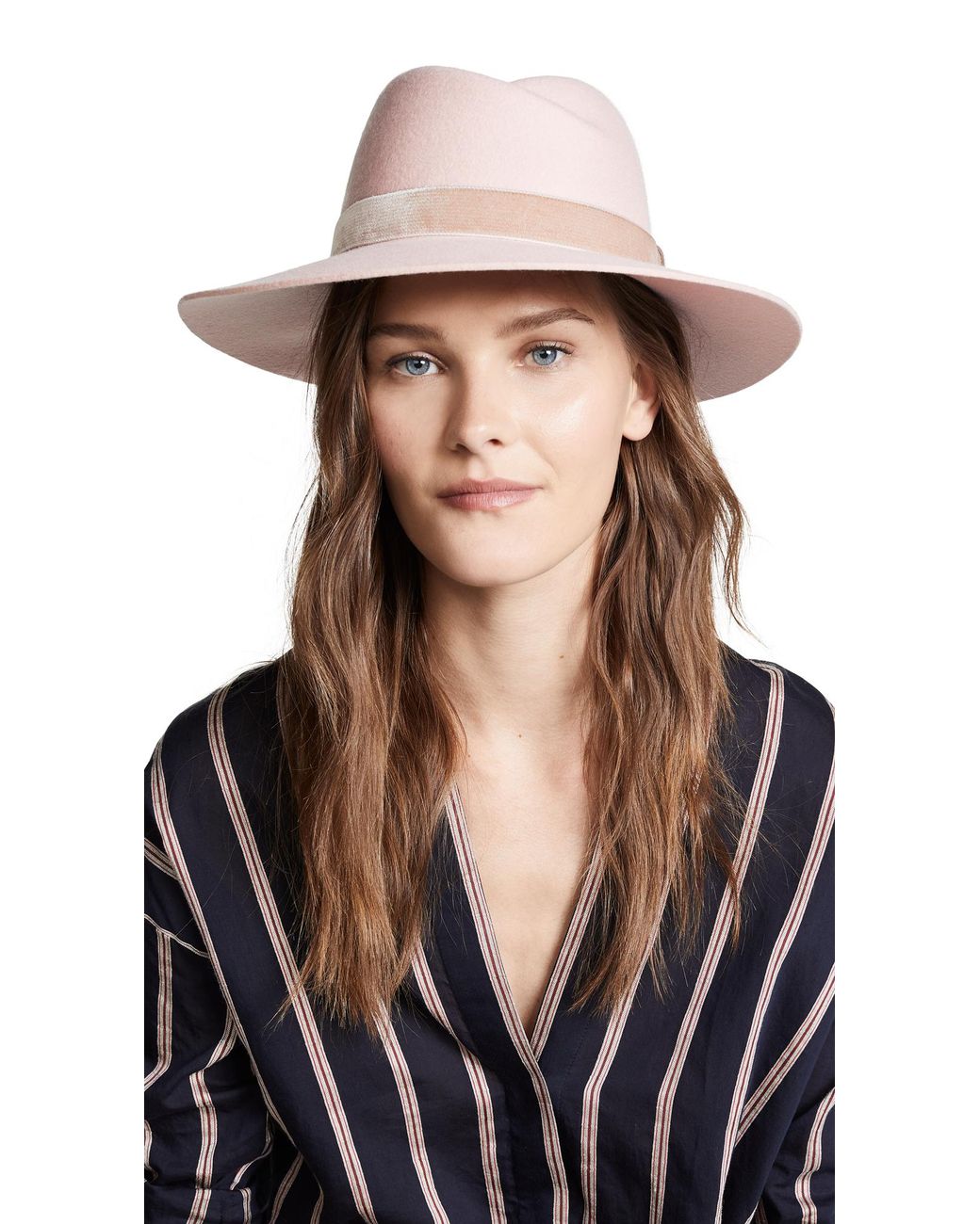 Rag \u0026 Bone Wool Zoe Fedora Hat in Light 