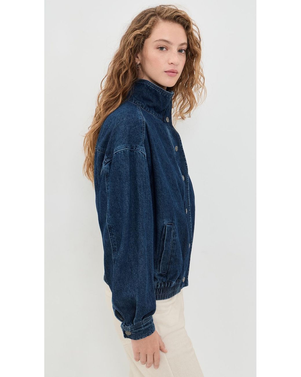 DAZE Blue Phantom Funnel Neck Jacket