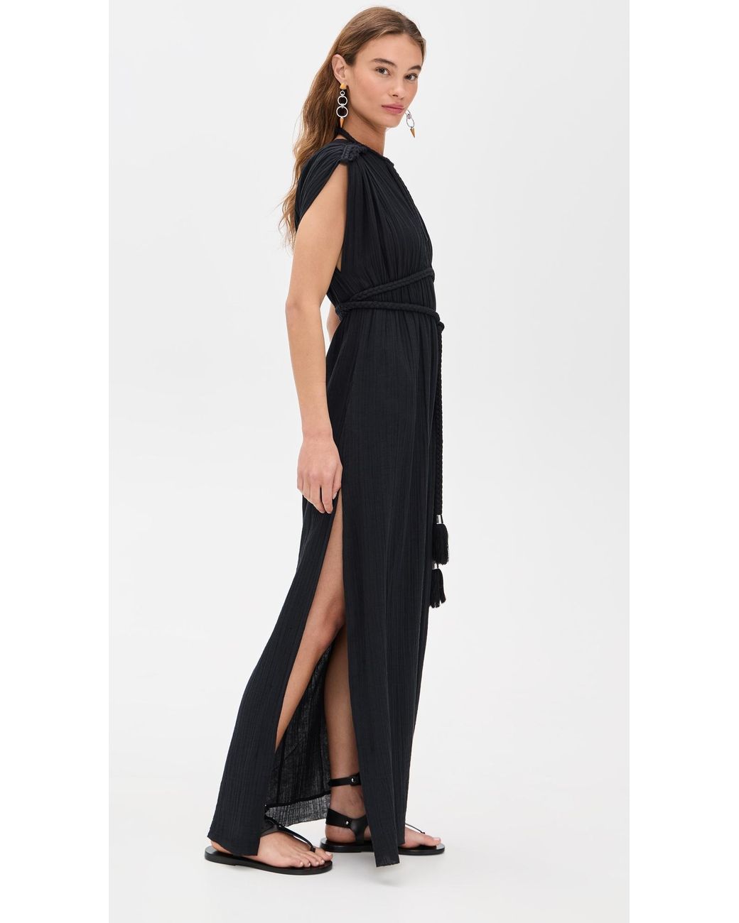 Isabel Marant Joya Maxi Dress in Black | Lyst