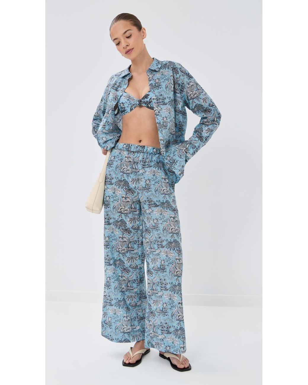 Staud Blue Marza Pants