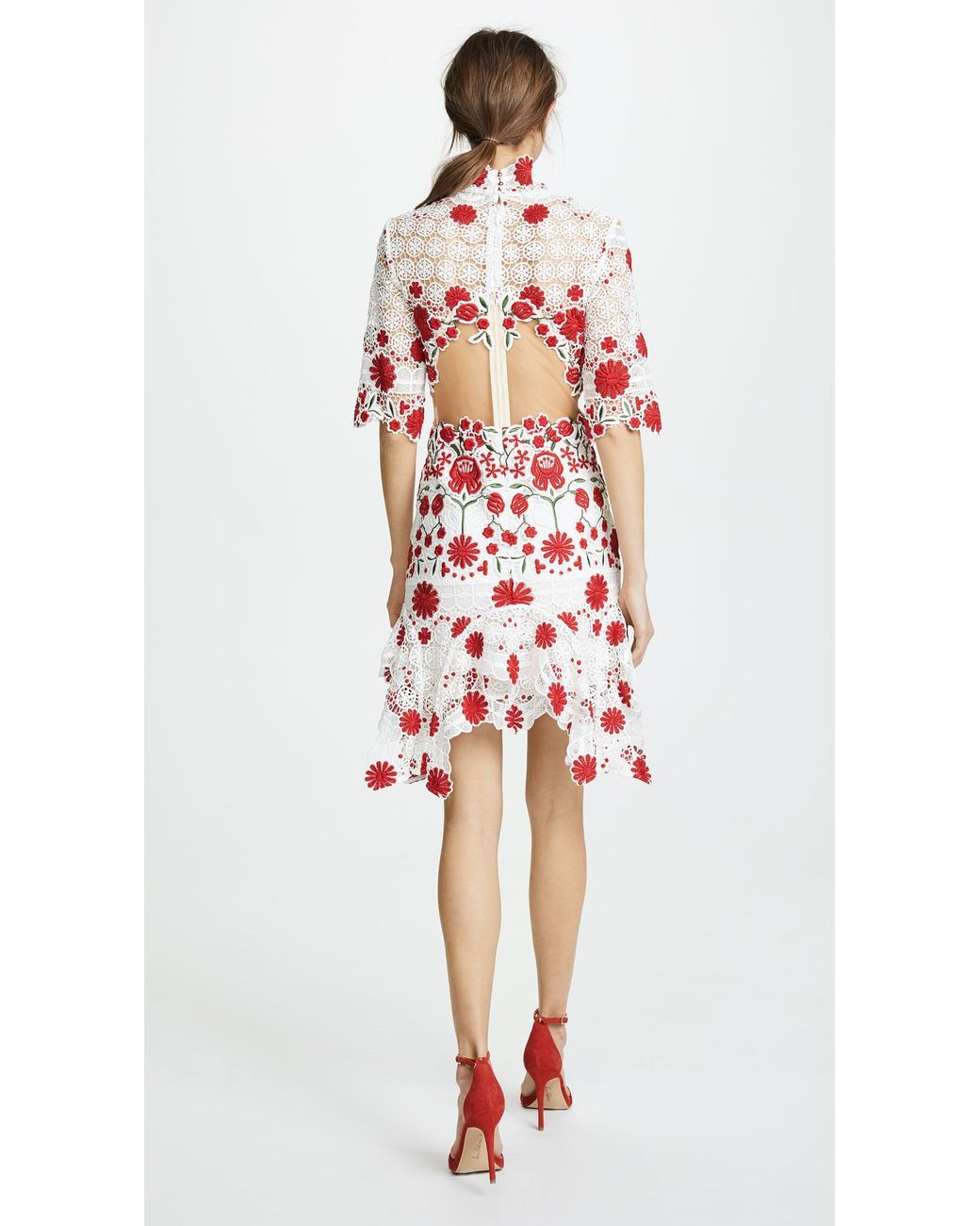 thurley english rose midi dress