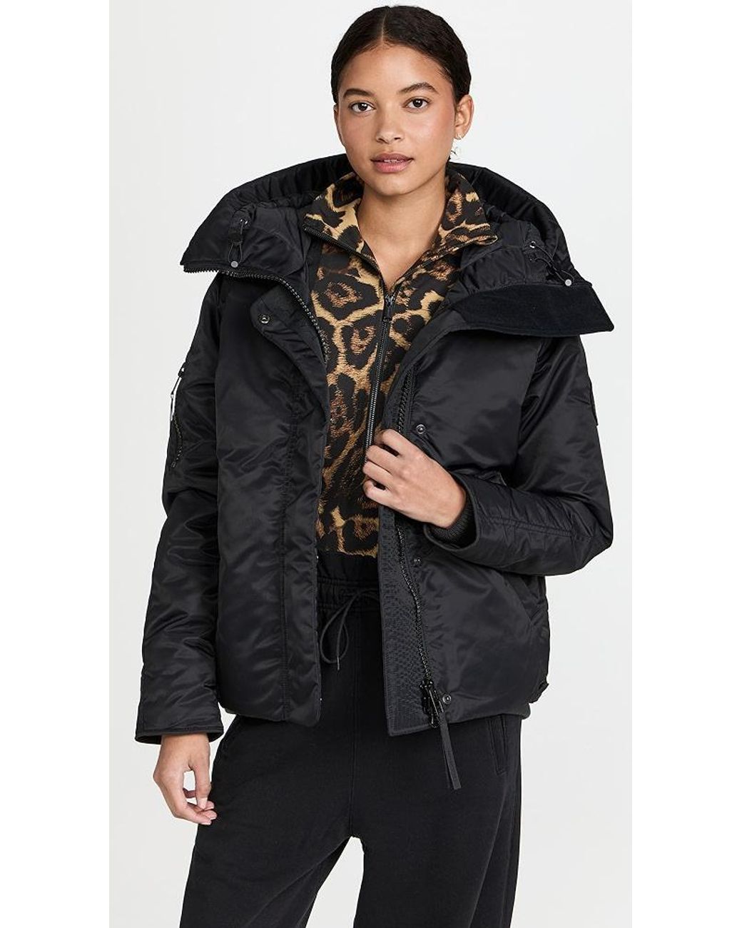 Canada Goose Everleigh Bomber Jacket in Black | Lyst